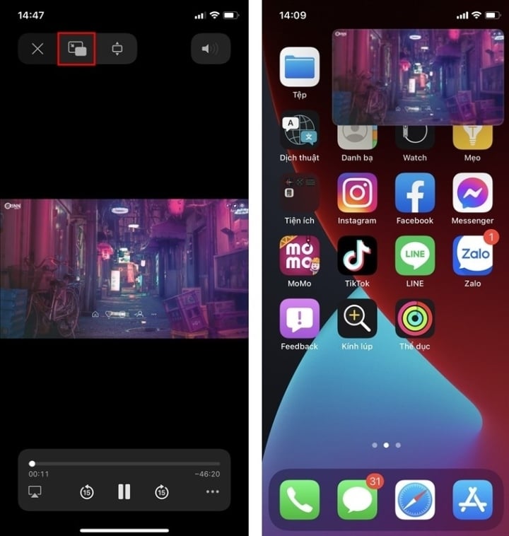 Cách xem YouTube ngoài màn hình siêu đơn giản - Ảnh 2. Cách xem YouTube ngoài màn hình siêu đơn giản - Ảnh 2.