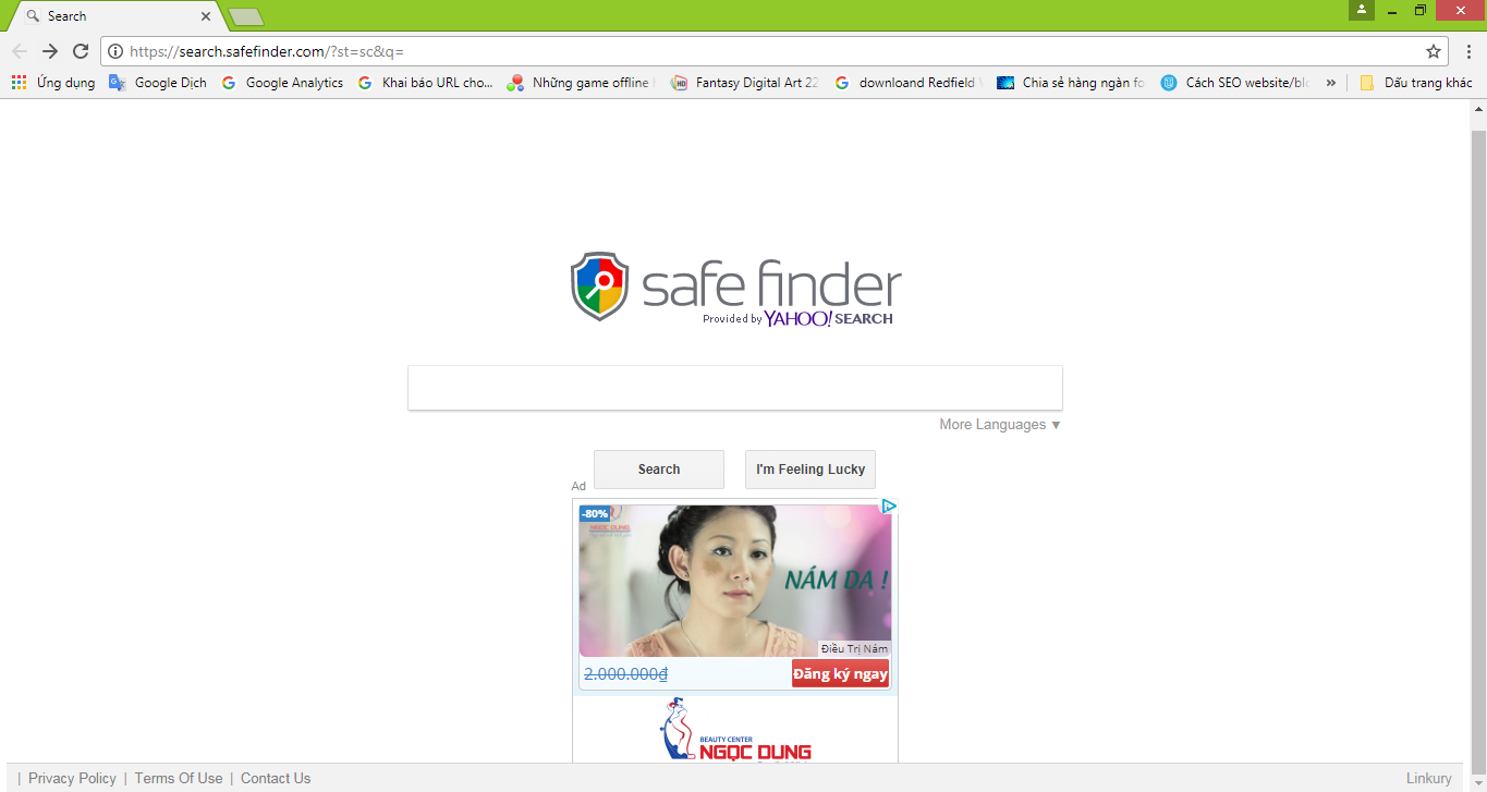 Cách loại bỏ virus Search.safefinder.com