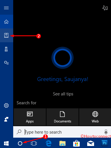Thêm tài khoản Gmail vào ảnh Cortana 1