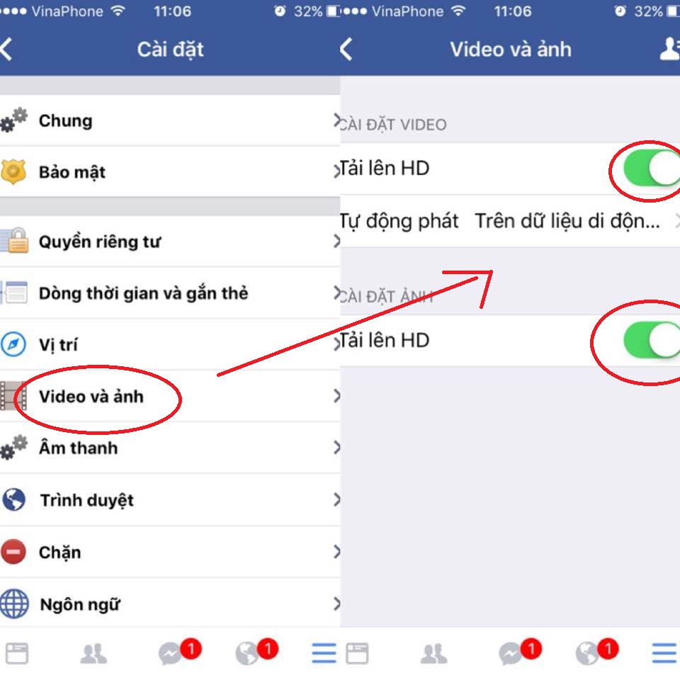 Cách đăng video HD lên facebook bằng thiết bị sử dụng hệ điều hành iOS
